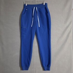 Figs Womens Royal Blue High Waisted Zamora Joggers W22SW2012T Size M/T